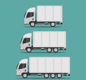 Three different-sized moving trucks - pick the right one for moving to Englewood NJ.