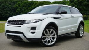 A white Range Rover which won`t be necessary after you hire movers for a short distance move.