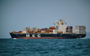 Image of a container ship