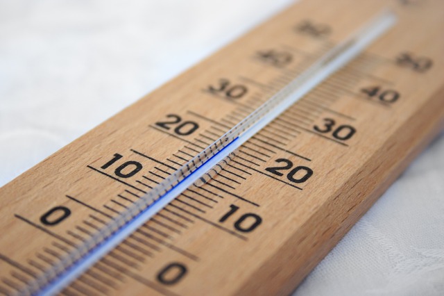 A temperature gauge.