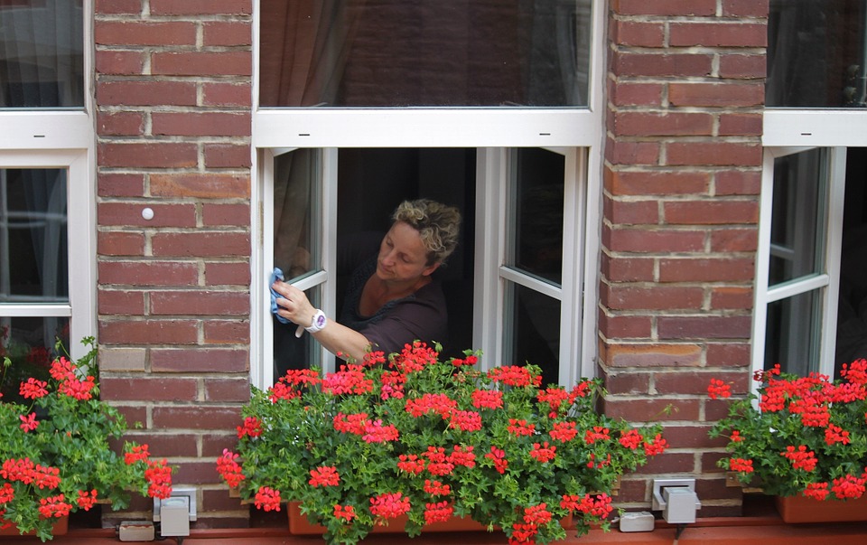 Washing windows is just a small part of keeping your home clean while moving.