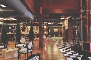 No matter how spacious your hotel is, we are well-equipped for relocating it. A bar in a hotel.