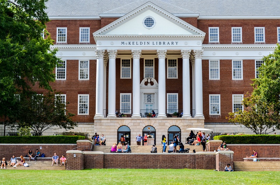 Library on a campus.