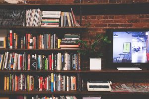 Your home library sure looks nice, but think whether any books could be left behind. A home library that requires you to pack and move books.