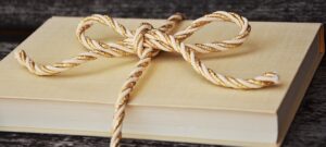 Book tied with rope