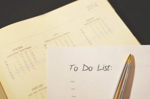 a to-do list