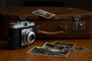 a camera and some photographs