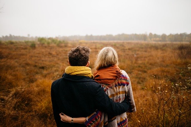 Man and woman thinking about ways to maintain a cross-country relationship