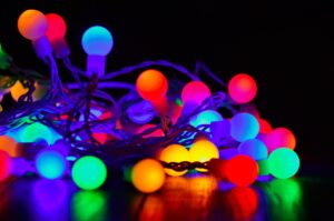 colorful Christmas lights
